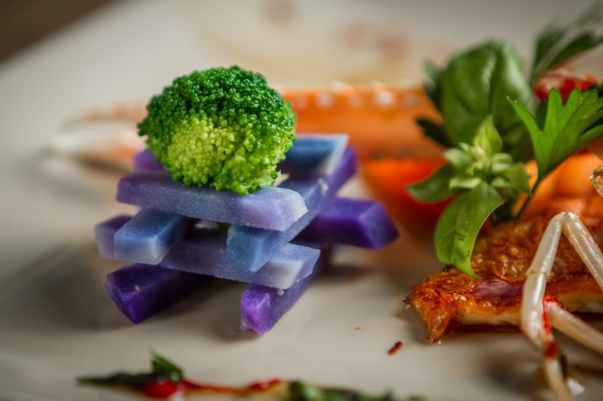 Dressage d'un plat gastronomique